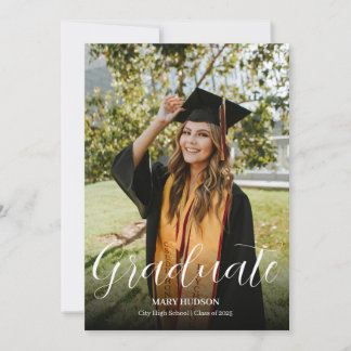 Full Graduate Photo Graduation Kaart