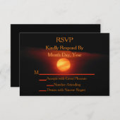 Full Harvest Moon Wedding RSVP (Voorkant / Achterkant)