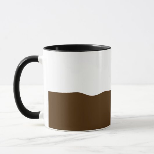 "Full It" Mug - foncé rôti Look - Ajouter votre te (Gauche)