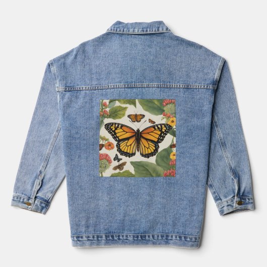 Full Life Butterfly Blue Denim Jacket (Achterkant)