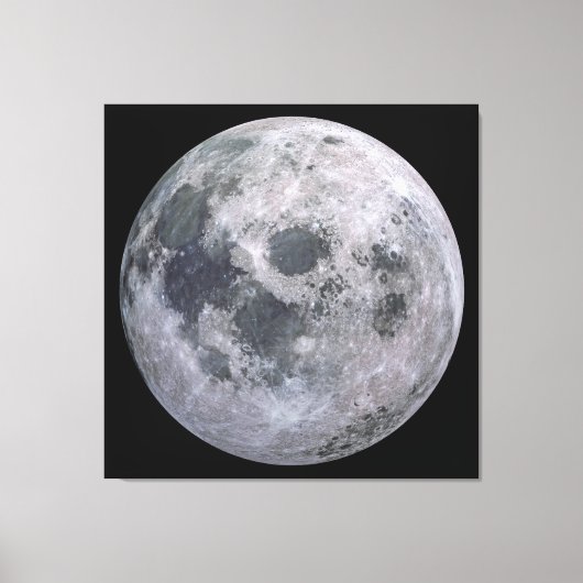 FULL MOON Aangepaste Fotografie Canvas Print (Voorkant)