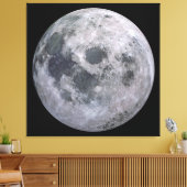 FULL MOON Aangepaste Fotografie Canvas Print (Insitu (Woonkamer))
