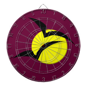 Full Moon and Bats Dart Board Dartbord