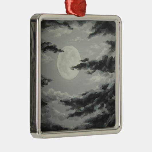 Full Moon and Cloudy Night Sky Ornament (Rechts)