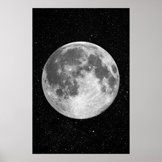Full Moon art Poster (Voorkant)