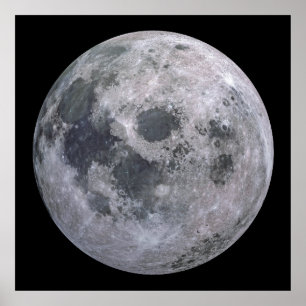 FULL MOON Custom Wall Art Semi-Gloss-Poster Poster