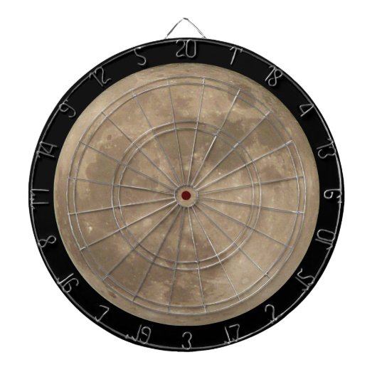 Full Moon Dartboard Moon Darts Astronomy Decor Dartbord (Voorkant)