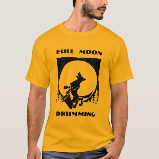 Full Moon Drum T-shirt (Voorkant)