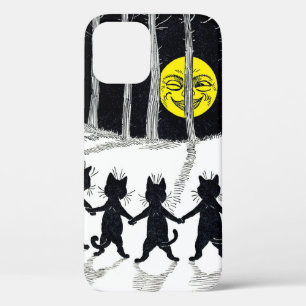 Full moon en Katten, Louis Wain iPhone 12 Hoesje