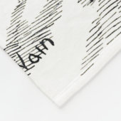 Full moon en Katten, Louis Wain Fleece Deken (Hoek)