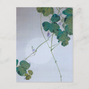Full Moon en Kudzu Flower, Watanabe Seitei Briefkaart