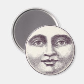 Full Moon Face Magnet Magneet (Voorkant / Achterkant)