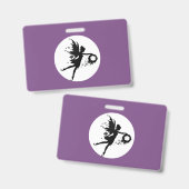 Full Moon Fairies plastic badge - horizontaal (Voor- en achterkant)