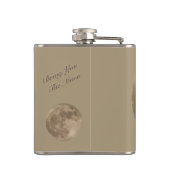 Full Moon Flask op maat - Moon Flask Moon - cadeau Heupfles (Achterkant)