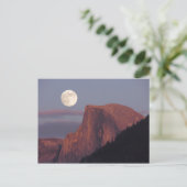 Full Moon Half Dome Briefkaart (Staand voorkant)