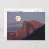 Full Moon Half Dome Briefkaart (Voorkant / Achterkant)
