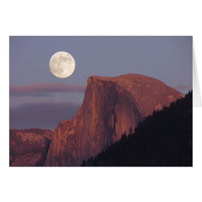 Full Moon Half Dome-kaart (Voorkant Horizontaal)