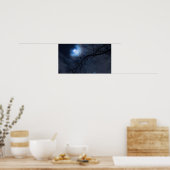 Full Moon in Night Sky, Ohio Poster (Keuken)