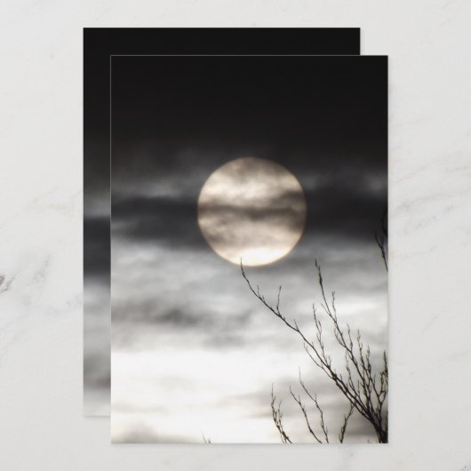 full moon kaart (Voorkant / Achterkant)