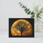 Full Moon Midnight Briefkaart (Staand voorkant)