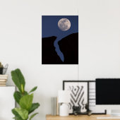 Full Moon Monument Valley, Arizona Poster (Thuiskantoor)