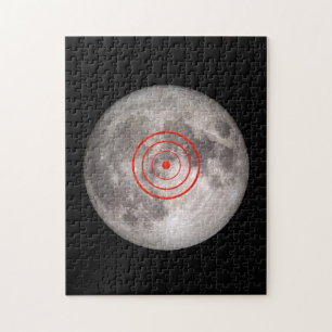 Full moon NASA afbeelding target practice spoof Legpuzzel