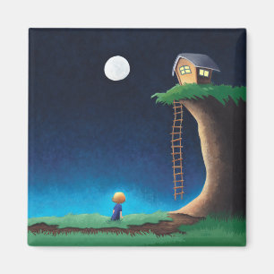 Full Moon Night Sky Magnet Magneet