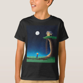 Full Moon Night Sky T-Shirt