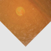 Full Moon Oranje Sunset Beach Schets Art Tissuepapier (Detail)