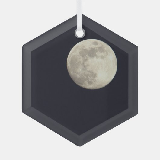 Full Moon Photo Ornament (Voorkant)