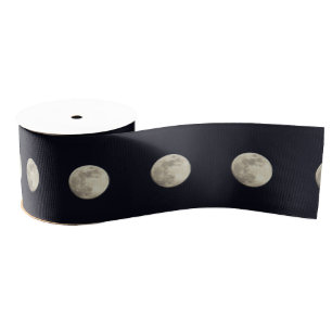Full Moon Photo Ribbon Grosgrain Lint