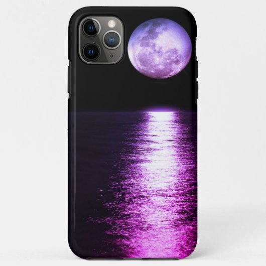 Full-moon reflectie paars Case-Mate iPhone case (Achterkant)