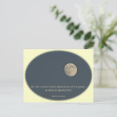 Full Moon Robert Browning Quote Briefkaart (Staand voorkant)