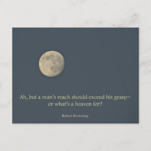 Full Moon Robert Browning Quote Briefkaart