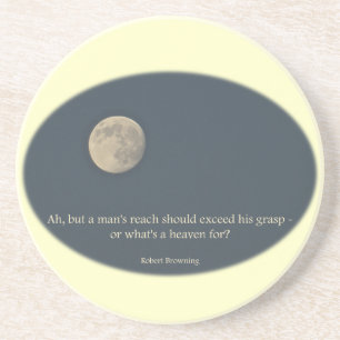 Full Moon Robert Browning Quote Zandsteen Onderzetter