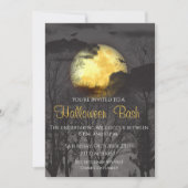 Full Moon Scary Halloween Party Kaart (Voorkant)