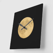 Full Moon | Seattle, Washington Vierkante Klok (Hoek)