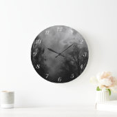 Full Moon Sky Ravens met nummerwandklok Grote Klok (Huis)