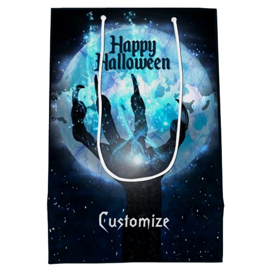 Full Moon Transformation Halloween Medium Cadeauzakje (Achterkant)