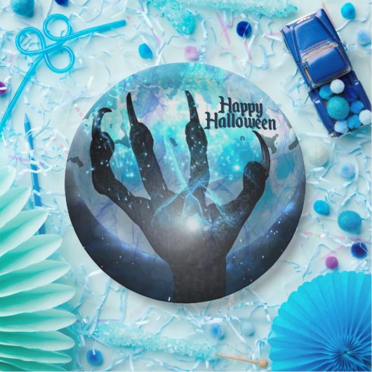 Full Moon Transformation Halloween Papieren Bordje (Feest)