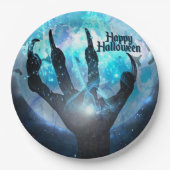 Full Moon Transformation Halloween Papieren Bordje (Voorkant)