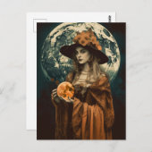 Full Moon Witch Briefkaart (Voorkant / Achterkant)