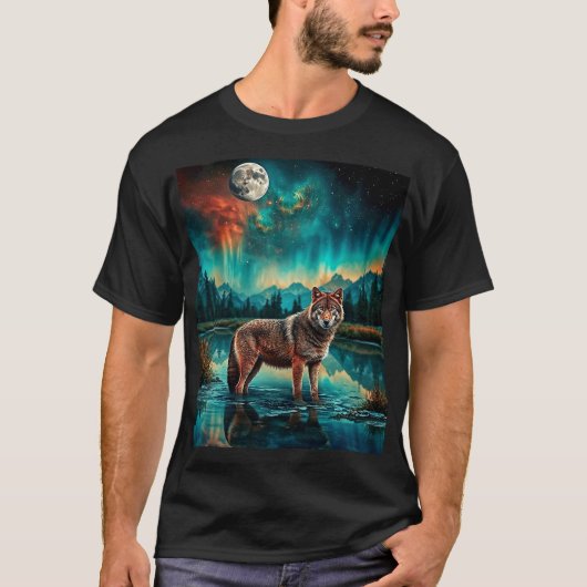 Full Moon Wolf T-shirt (Voorkant)