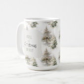 Full of Christmas Spirit” Holiday Coffee Mug (Devant gauche)