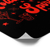 Full Of Holiday Srit Christmas Drinking Retro Tail Poster (Hoek)