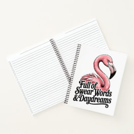 Full of Swear Words and Daydreams Funny Flamingo Notitieboek