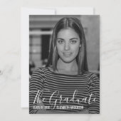Full Photo Afstuderen Announcement Card Aankondiging (Voorkant)