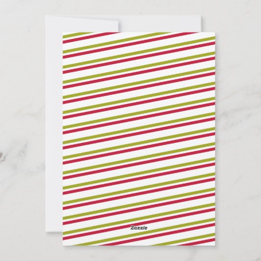 Full Photo Merry KerstHolly en Berries Feestdagenkaart (Achterkant)