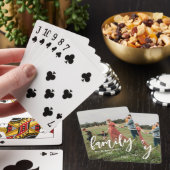 Full Photo - Vertical Custom Script Family Text  Pokerkaarten (Insitu)