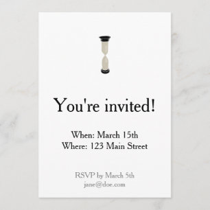 Full Sand Hourglass - Creëer uw eigen onderschrift Kaart